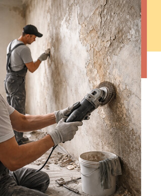 Снятие и удаление краски со стен в Кизляре от 2134 руб. — ОТДЕЛОЧНИК-Кзр