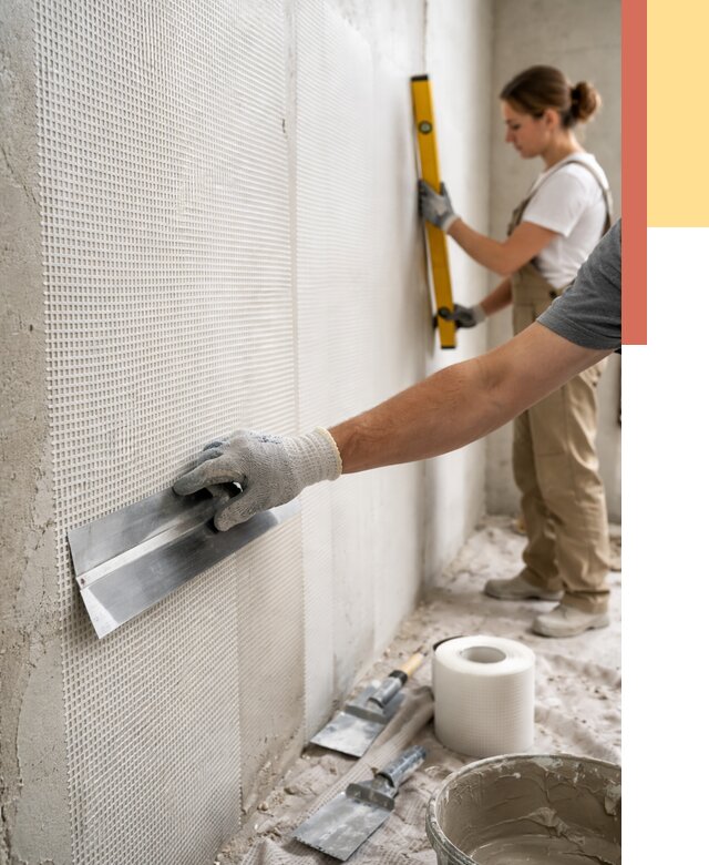 Армирование стен стеклосеткой в Кизляре от 3252 руб. под ключ | ОТДЕЛОЧНИК-Кзр