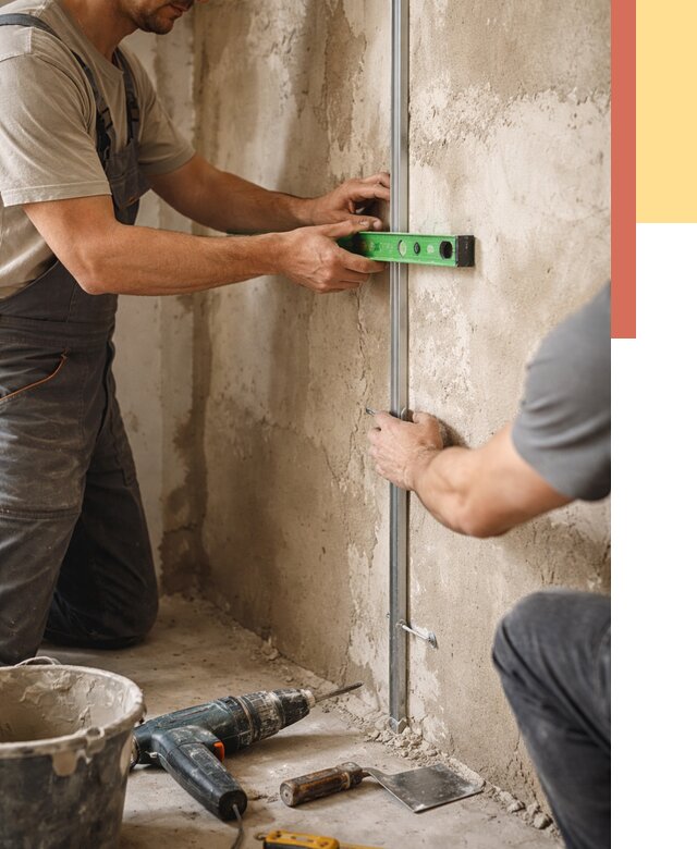 Установка штукатурных маяков в Кизляре от 7113 руб. — быстро и недорого | ОТДЕЛОЧНИК-Кзр