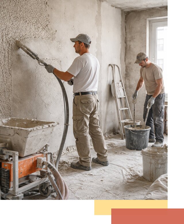 Машинная штукатурка стен в Кизляре — быстро и качественно