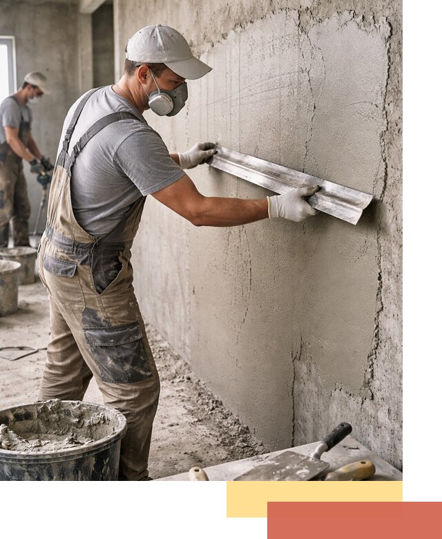 Штукатурка бетонных стен в Кизляре качественно и долговечно