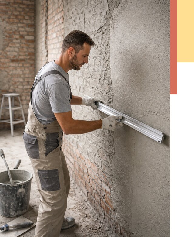 Штукатурка кирпичных стен в Кизляре от 4572 руб/м2 — быстро и недорого | ОТДЕЛОЧНИК-Кзр