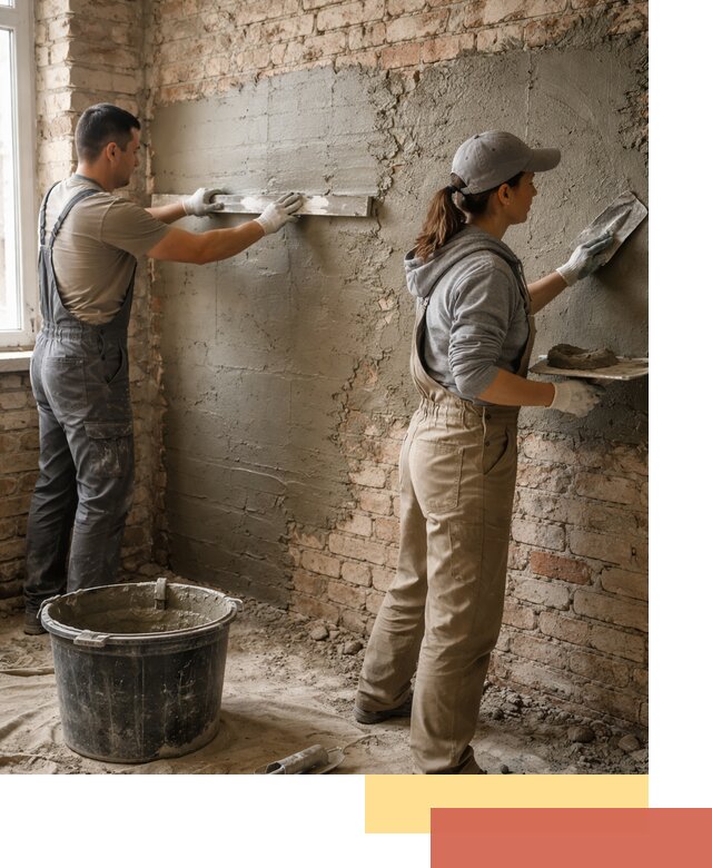 Штукатурка кирпичных стен в Кизляре — качественно и надежно