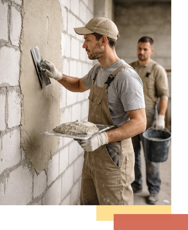 Штукатурка стен из газобетона в Кизляре под ключ