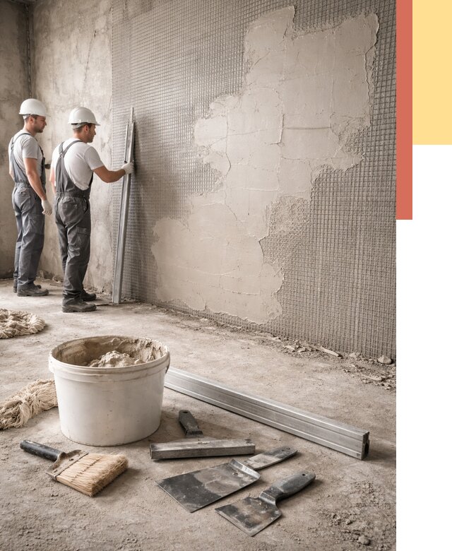 Штукатурка стен по сетке в Кизляре от 5589 руб./м2 — быстро и недорого | ОТДЕЛОЧНИК-Кзр