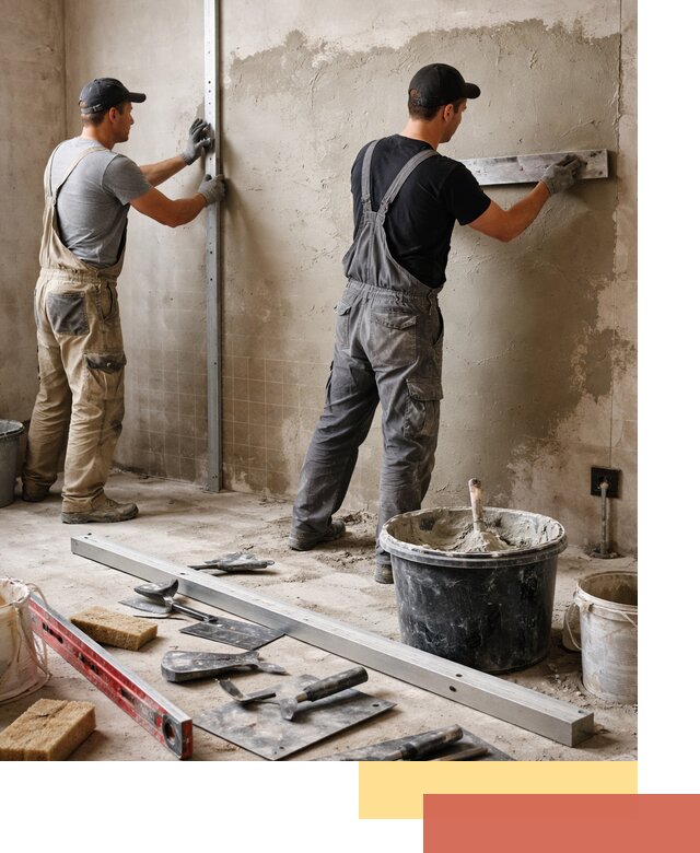 Профессиональная штукатурка стен под плитку в Кизляре