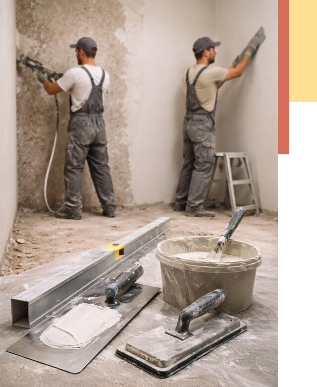 Штукатурка стен под обои в Кизляре от 4572 руб./м2 — выравнивание под обои | ОТДЕЛОЧНИК-Кзр