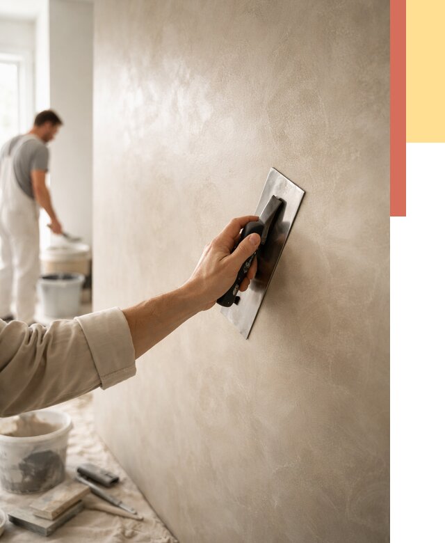 Венецианская штукатурка в Кизляре от 3556 руб/м² — нанесение стен под ключ | ОТДЕЛОЧНИК-Кзр