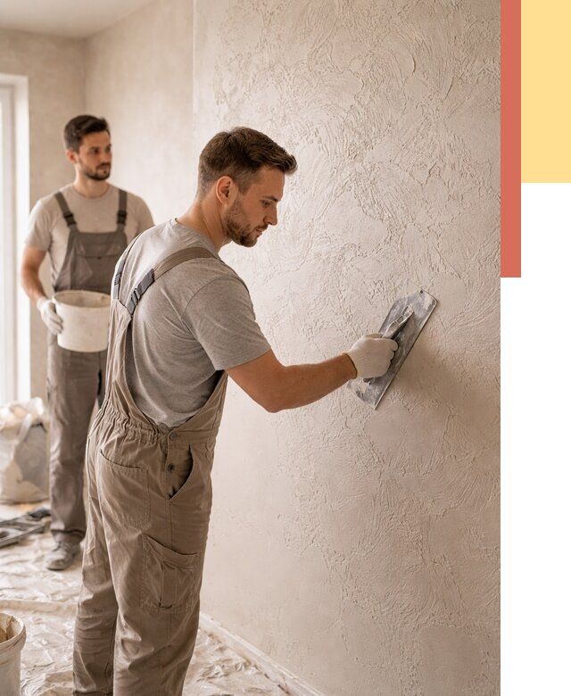 Фактурная штукатурка стен в Кизляре от 4268 руб./м² — заказать под ключ | ОТДЕЛОЧНИК-Кзр