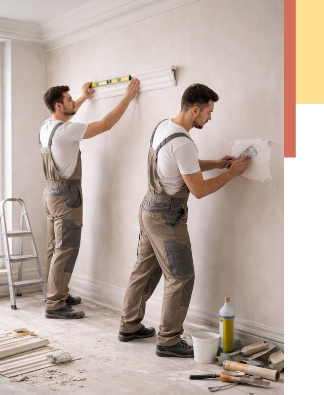 Монтаж лепнины на стены в Кизляре от 4572 руб. — недорого, быстро | ОТДЕЛОЧНИК-Кзр