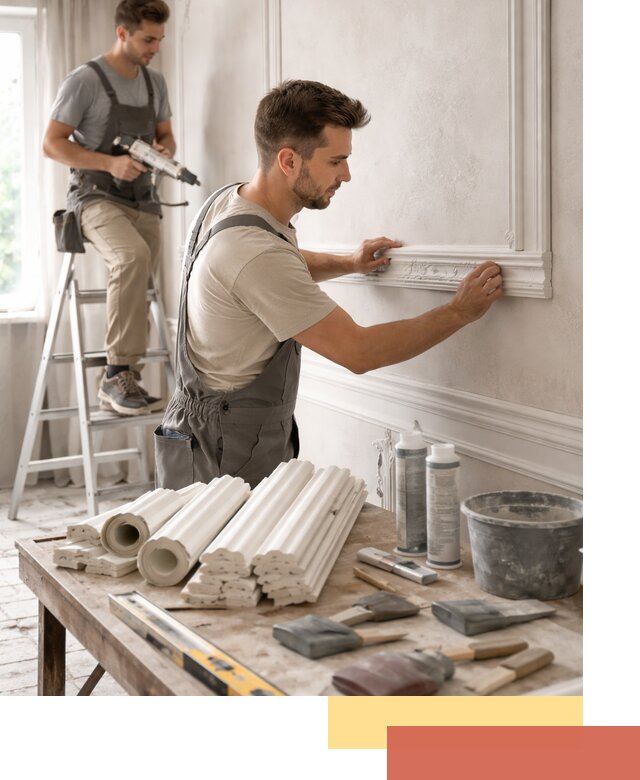 Монтаж лепнины на стены в Кизляре профессионально и качественно