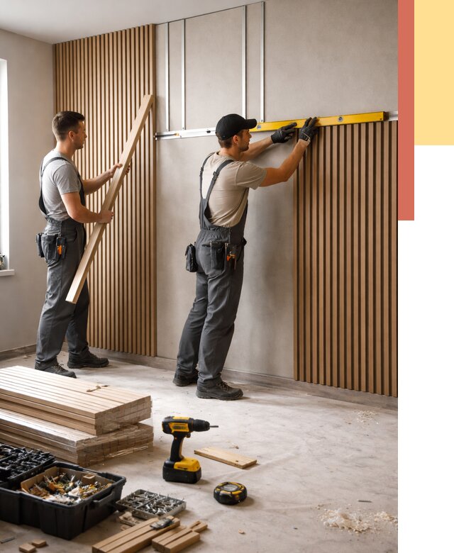 Монтаж реечных панелей на стены в Кизляре от 1219 руб. — быстро и недорого | ОТДЕЛОЧНИК-Кзр