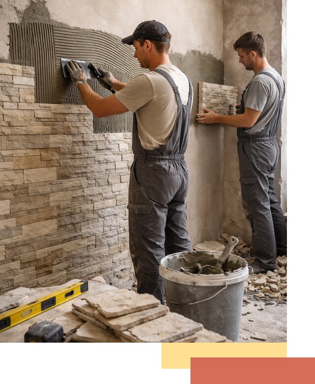 Монтаж искусственного камня в Кизляре — облицовка стен и фасадов