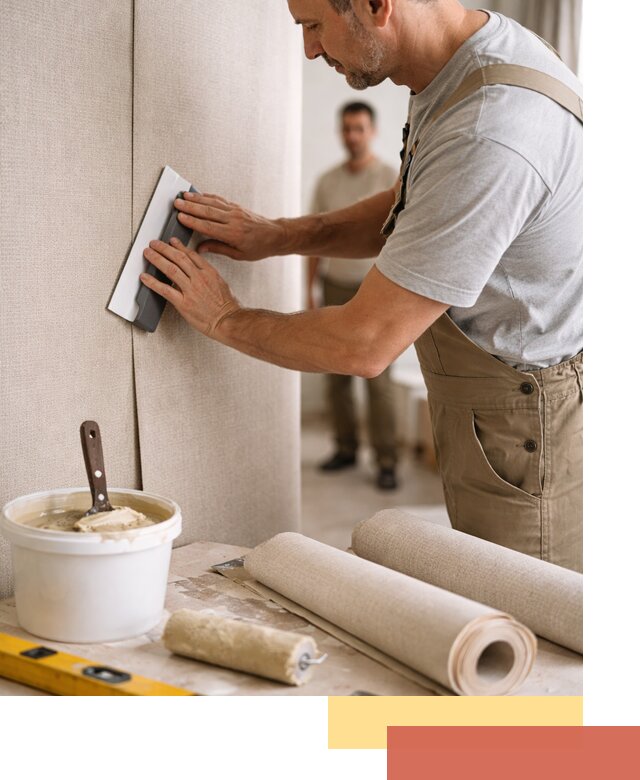 Поклейка текстильных обоев в Кизляре профессионально и аккуратно