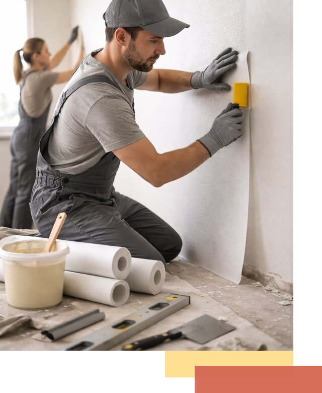 Поклейка стеклообоев профессионально в Кизляре