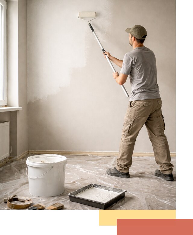 Покраска стен латексной краской в Кизляре качественно и быстро