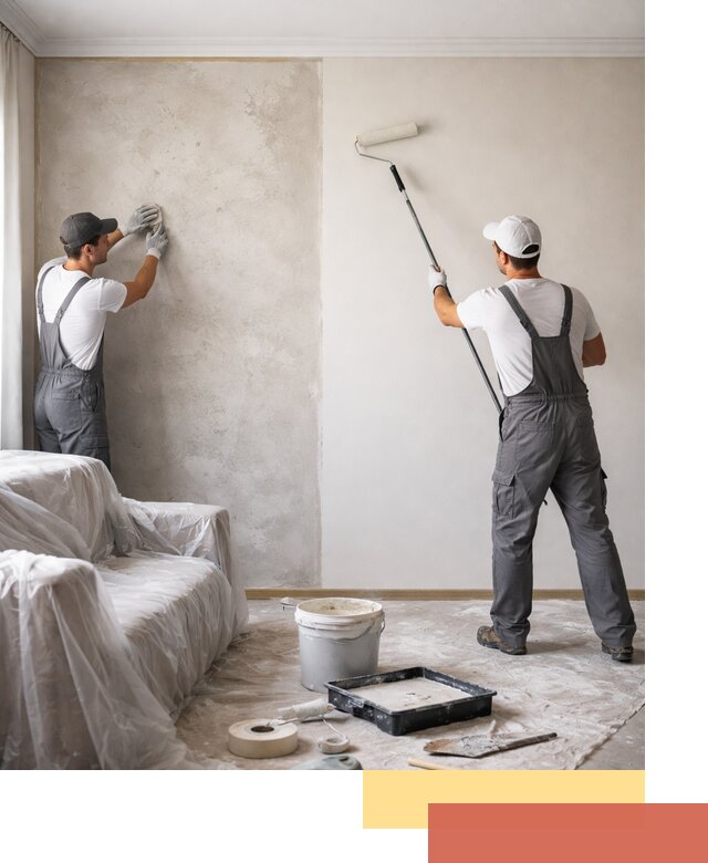 Покраска стен антивандальной краской в Кизляре