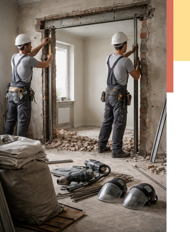 Расширение дверного проема в Кизляре от 12701 руб. под ключ | ОТДЕЛОЧНИК-Кзр