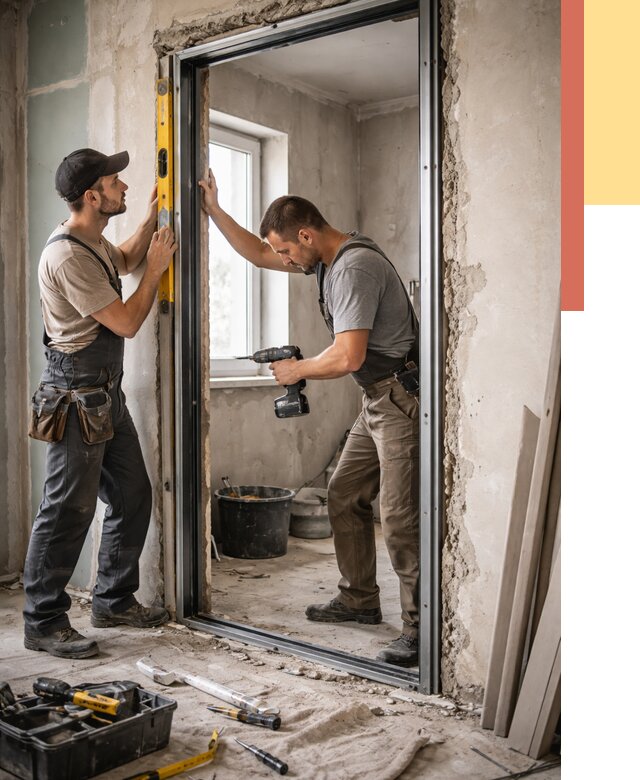 Закладка дверного проема в Кизляре от 3556 руб. — быстро и недорого | ОТДЕЛОЧНИК-Кзр