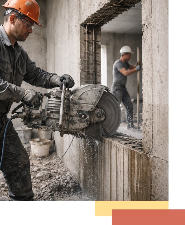 Алмазная резка проемов в Кизляре быстро и точно