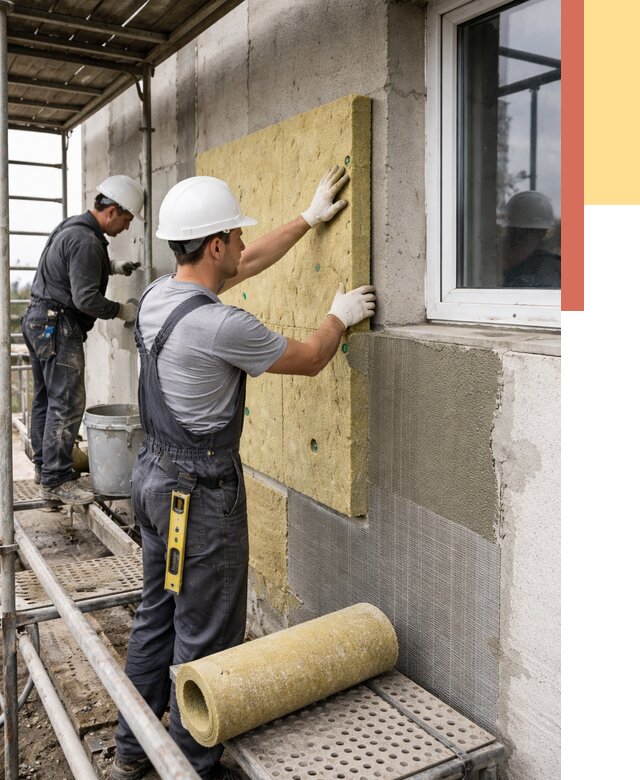 Утепление стен в Кизляре от 4369 руб. под ключ — быстро и недорого | ОТДЕЛОЧНИК-Кзр