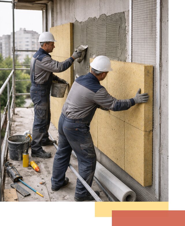 Утепление стен зданий и домов в Кизляре качественно и надежно