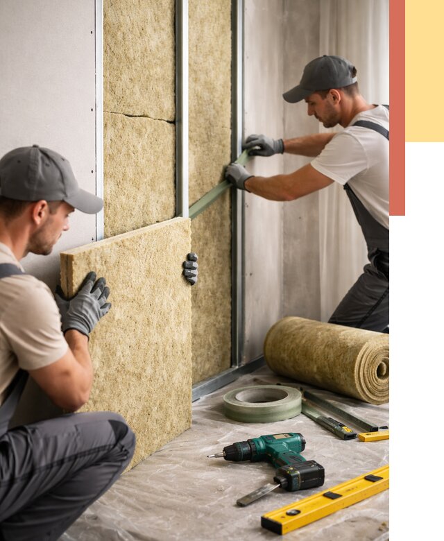 Шумоизоляция стен в Кизляре под ключ от 1880 руб. | ОТДЕЛОЧНИК-Кзр