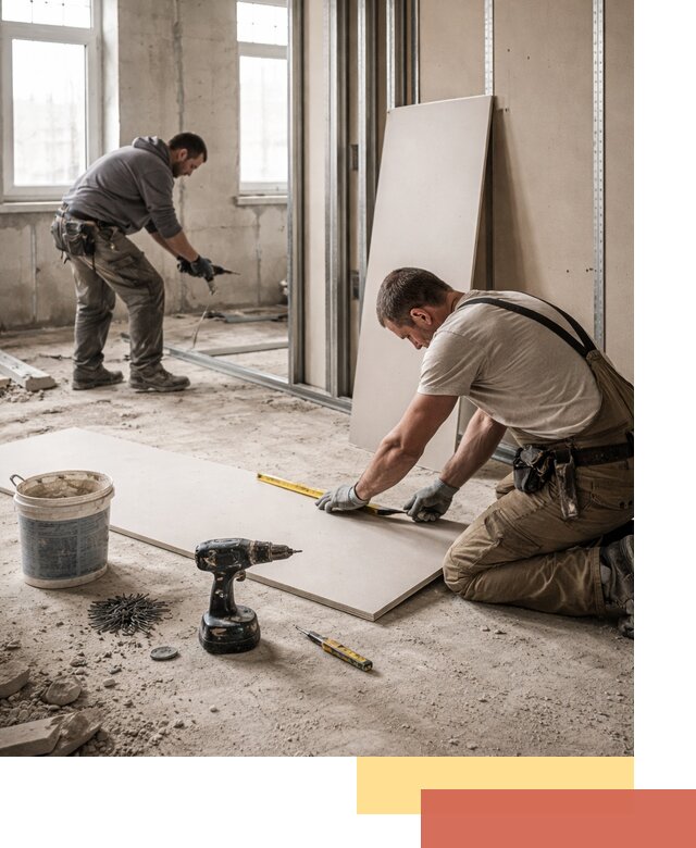 Кладка перегородок из ПГП под ключ в Кизляре