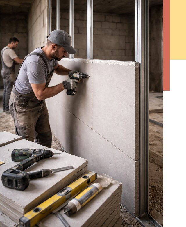 Кладка влагостойких перегородок ПГП в Кизляре от 1219 руб. под ключ | ОТДЕЛОЧНИК-Кзр