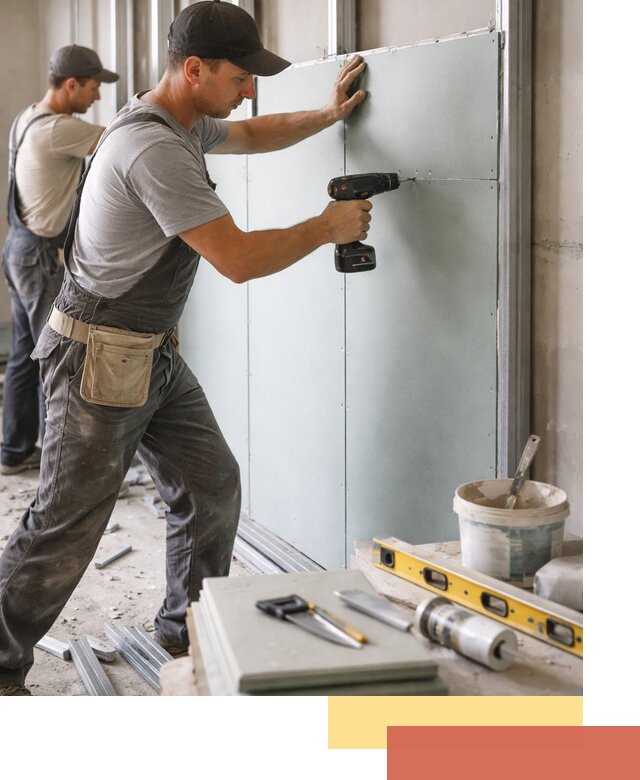 Кладка влагостойких перегородок ПГП в Кизляре