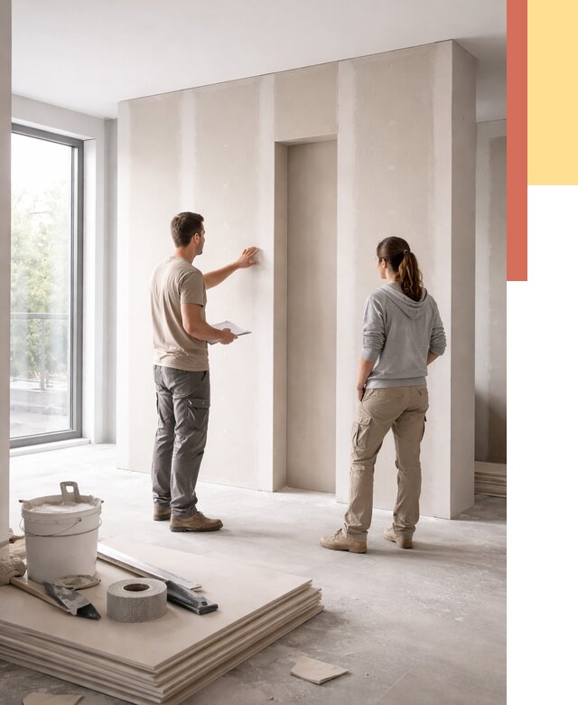 Зонирующая перегородка из гипсокартона в Кизляре от 2845 руб. под ключ | ОТДЕЛОЧНИК-Кзр