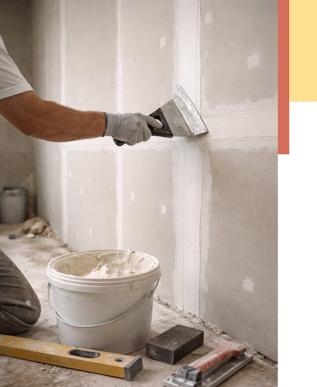 Шпаклевка перегородок из гипсокартона в Кизляре от 2540 руб. — услуги ОТДЕЛОЧНИК-Кзр