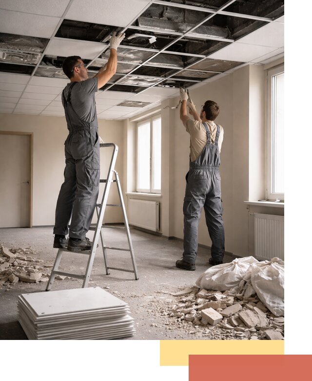 Демонтаж потолков Армстронг профессионально в Кизляре