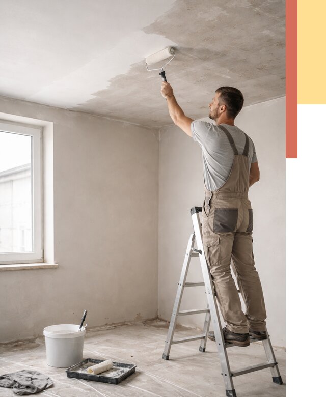 Грунтовка потолка в Кизляре от 2540 руб. — быстро и недорого | ОТДЕЛОЧНИК-Кзр