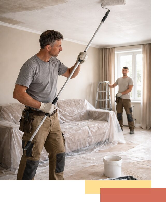 Грунтовка потолка в Кизляре — подготовка под покраску и отделку