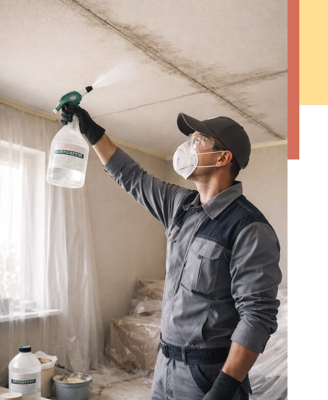 Антисептическая обработка потолка в Кизляре от 2540 руб. | ОТДЕЛОЧНИК-Кзр