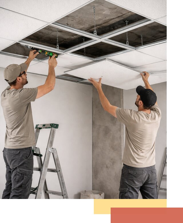 Монтаж потолка Армстронг под ключ в Кизляре