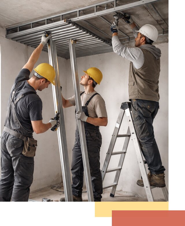 Монтаж реечного потолка под ключ в Кизляре