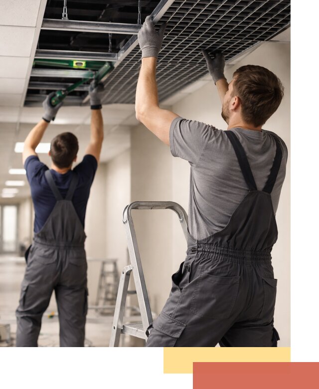 Монтаж потолка Грильято в Кизляре: установка под ключ качественно