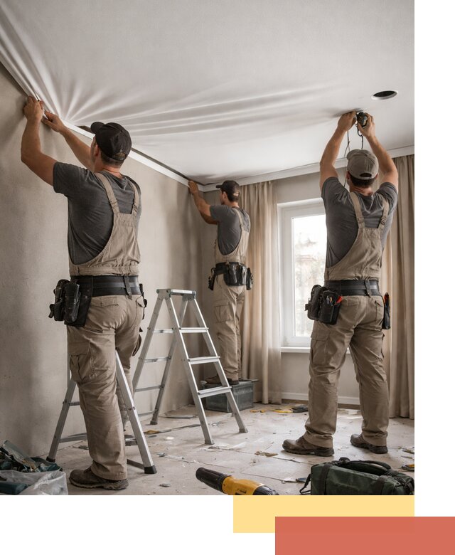 Монтаж матового натяжного потолка в Кизляре качественно и быстро