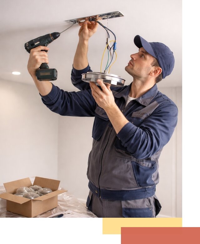 Установка люстры в натяжной потолок в Кизляре