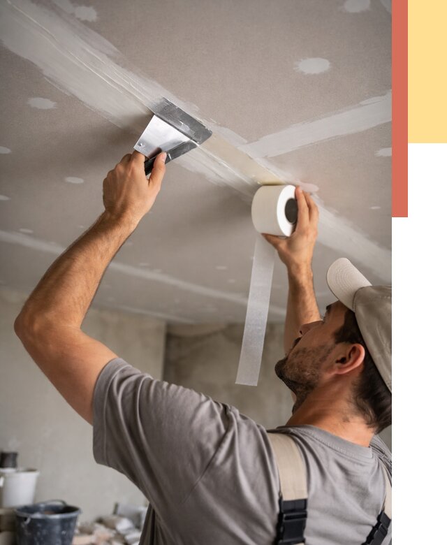 Обработка швов потолка ГКЛ в Кизляре от 7621 руб. под ключ | ОТДЕЛОЧНИК-Кзр