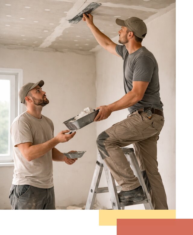 Шпаклевка потолка из гипсокартона в Кизляре качественно и быстро