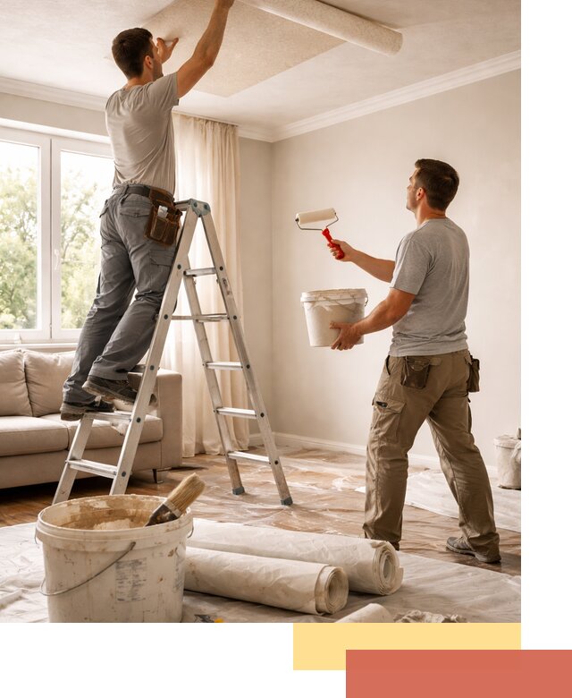 Поклейка обоев на потолок в Кизляре — качественно и быстро