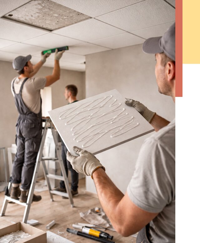 Монтаж потолочной плитки в Кизляре от 4572 руб. — быстро и недорого | ОТДЕЛОЧНИК-Кзр