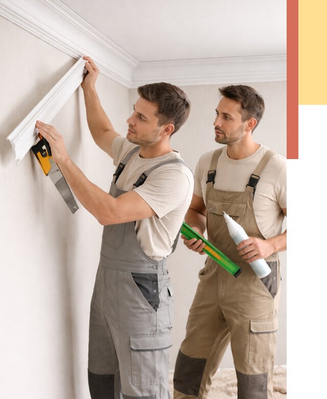 Монтаж потолочного плинтуса в Кизляре от 2337 руб. — быстро и недорого | ОТДЕЛОЧНИК-Кзр