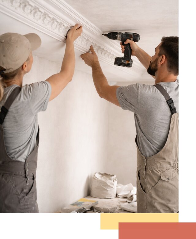 Профессиональный монтаж лепнины на потолок в Кизляре