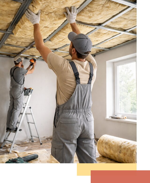 Утепление потолка под ключ в Кизляре качественно и быстро