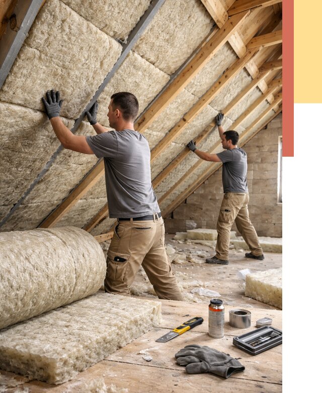 Утепление потолка минватой в Кизляре от 1473 руб. — быстро и недорого | ОТДЕЛОЧНИК-Кзр