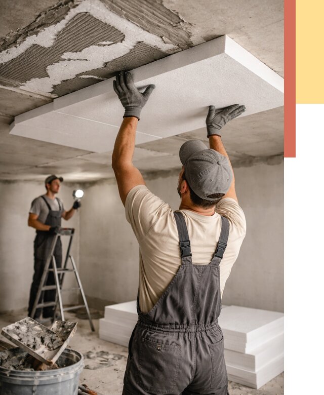 Утепление потолка пенопластом в Кизляре от 4572 руб/м2 — недорого и быстро | ОТДЕЛОЧНИК-Кзр